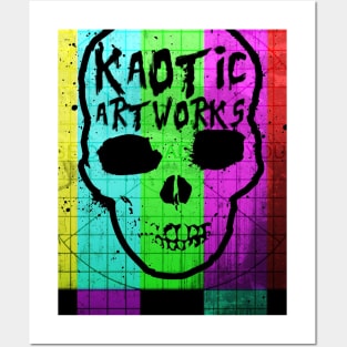 kaw test pattern skull Posters and Art